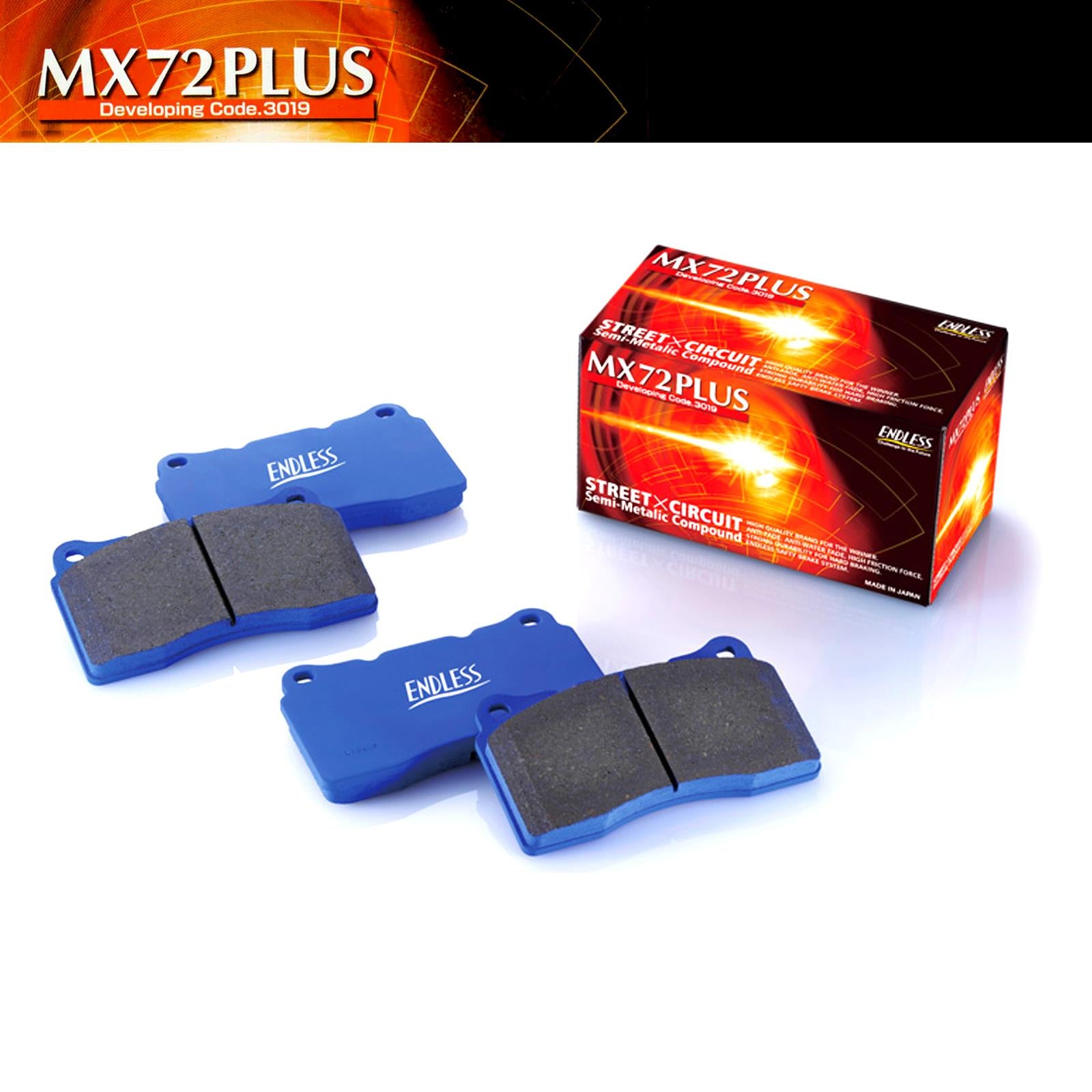 EIP184 Endless Front MX72 PLUS Performance Racing Brake Pads