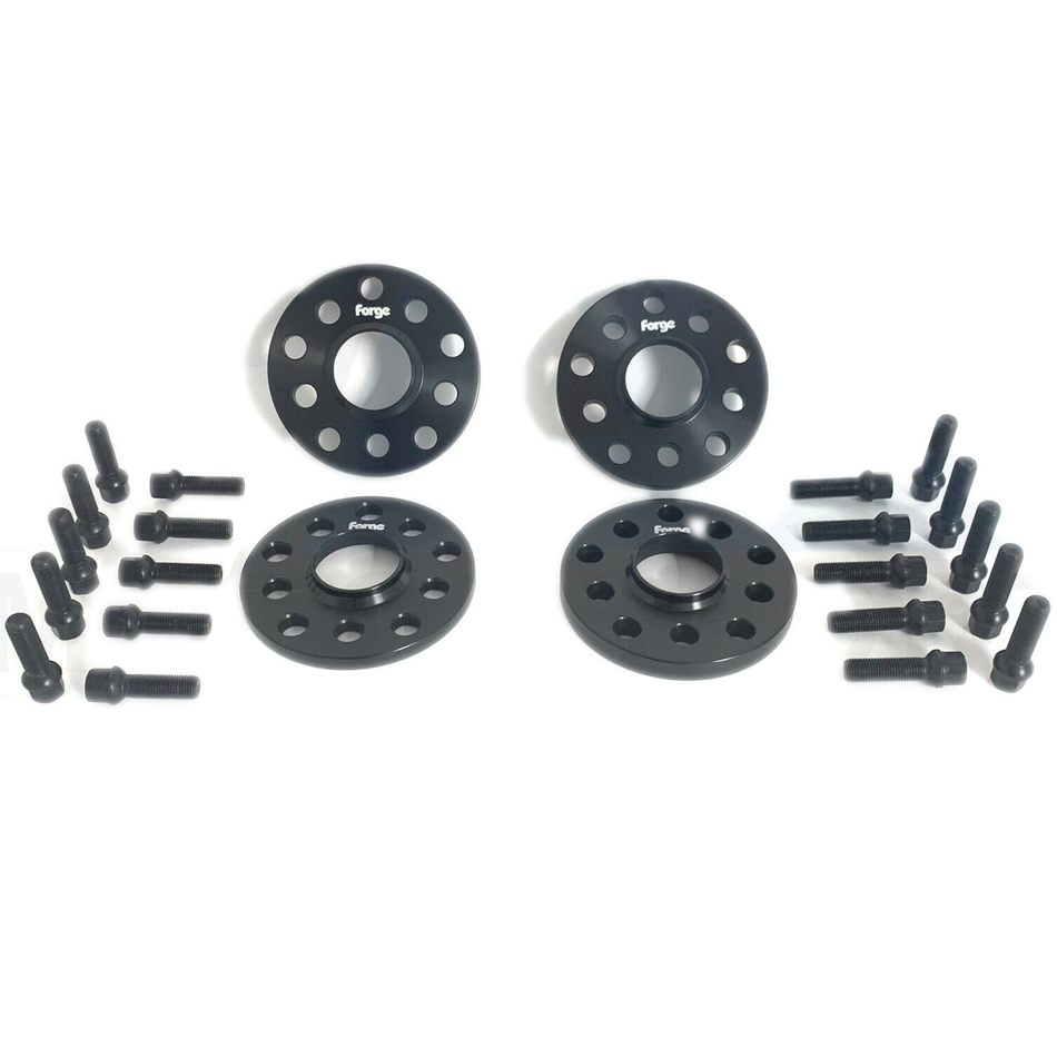 Alloy Wheel Spacers Kit 11mm Front 16mm Rear + Extended Bolts VW Golf Mk8 GTI R