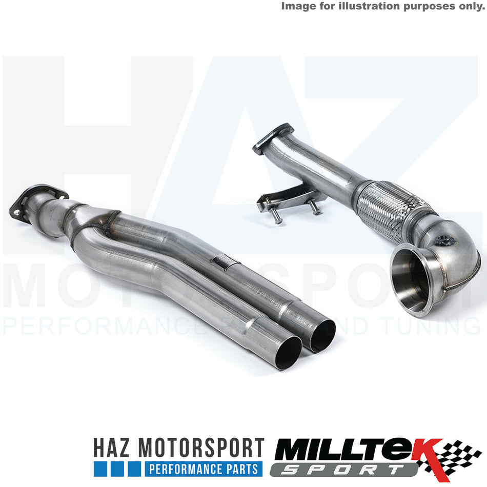 Audi RS3 8V 400PS FL 17- Milltek Exhaust 3" Large-bore Downpipe And De-cat Pipe