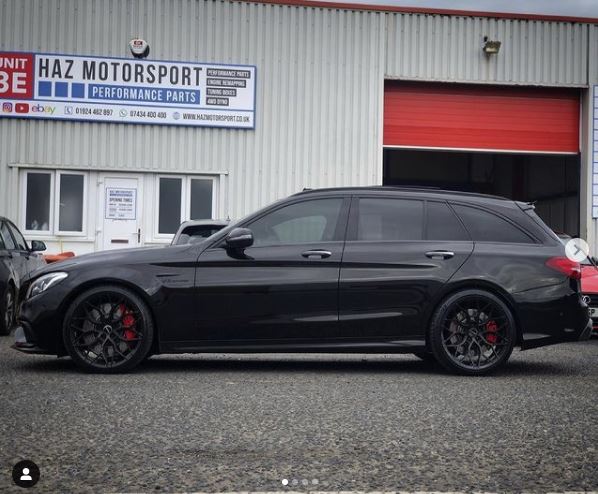 🚨Murdered Out C63S With Brabus Style Rear Diffuser Inc F1 Brake Light!🚨