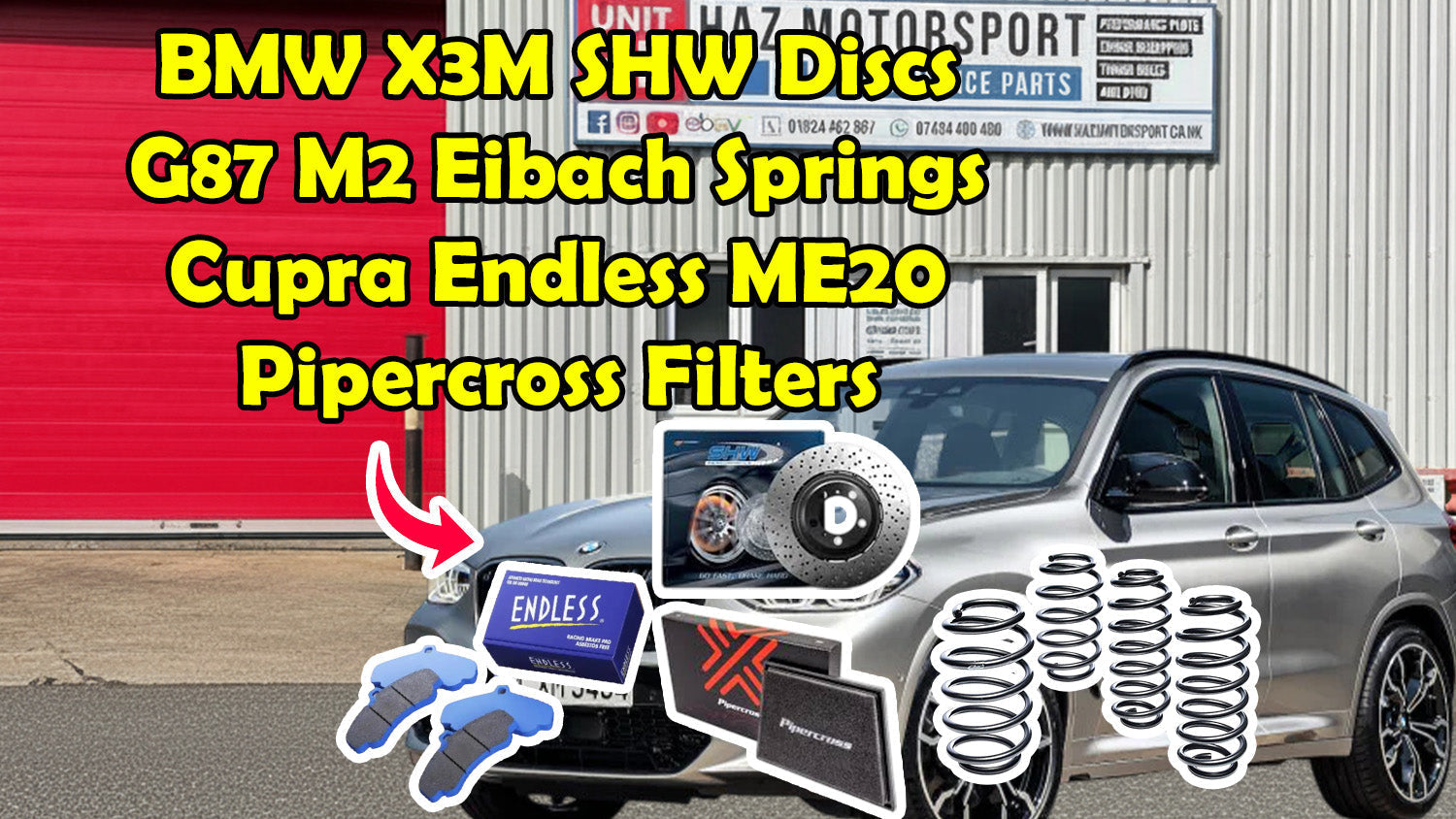 ⚙️ SHW DISCS X3M / EIBACH G87 M2 / ENDLESS ME20 PADS / PX FILTERS