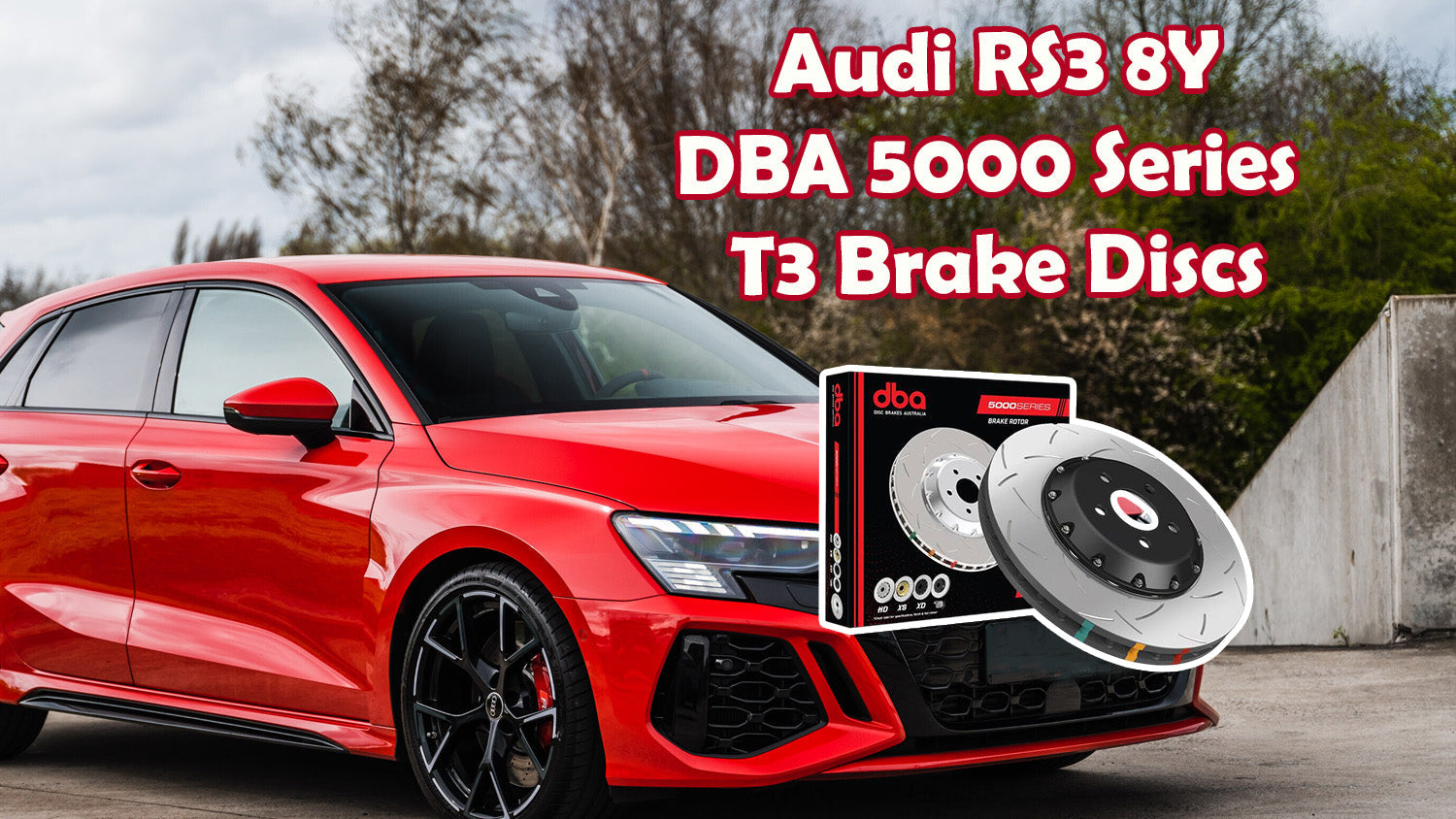 DBA 5000 Series T3 Rotors on the RS3 8Y — Understanding the Temperature Stripes 👇