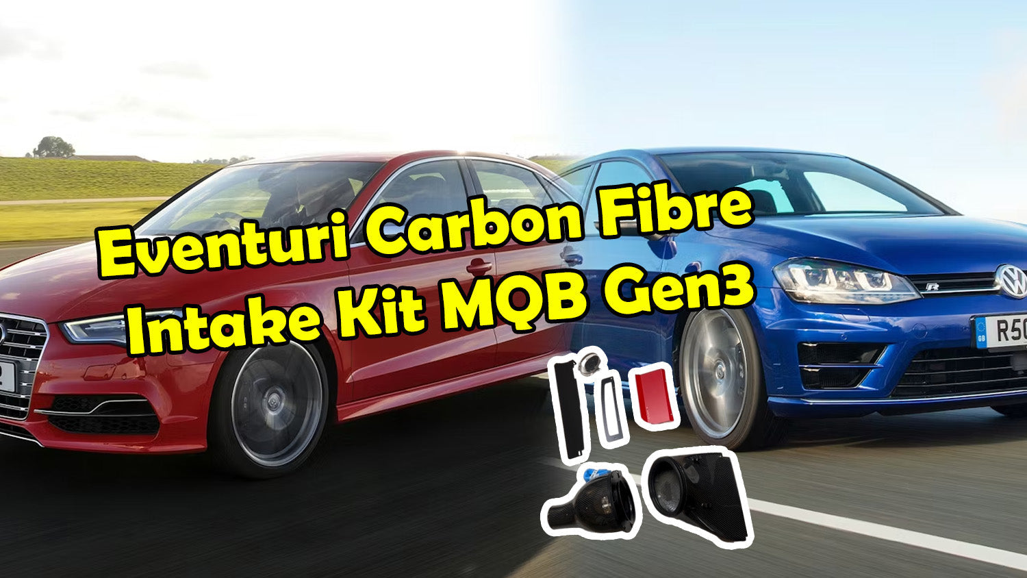 🖤 The Eventuri Carbon Fibre Intake Kit for MK7/MK7.5 Golf R / GTI and Audi S3 8V