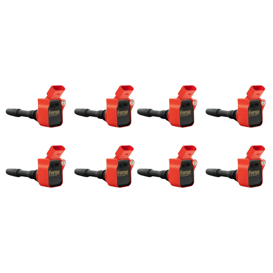 Forge Motorsport Red Ignition Coils Pack x8 For Audi RS6 RS7 RSQ8 S8 C8