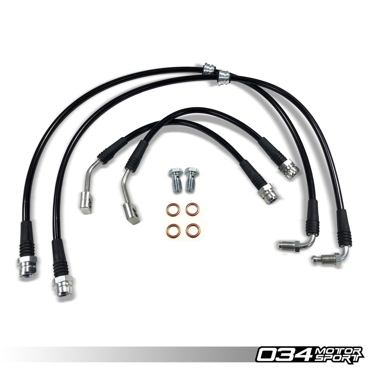 034Motorsport Stainless Steel Braided Brake Line Kit - Audi RS3 8V.5 & TT RS 8S 1