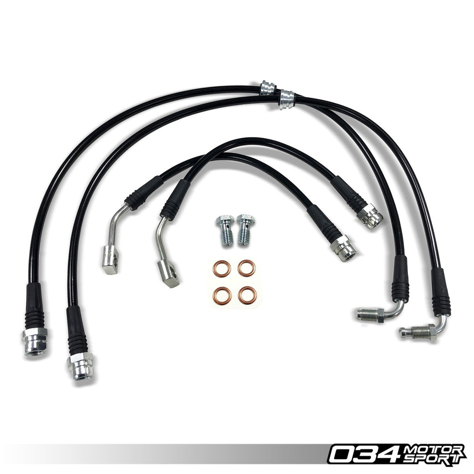 034Motorsport Stainless Steel Braided Brake Line Kit - Audi RS3 8V.5 & TT RS 8S 1