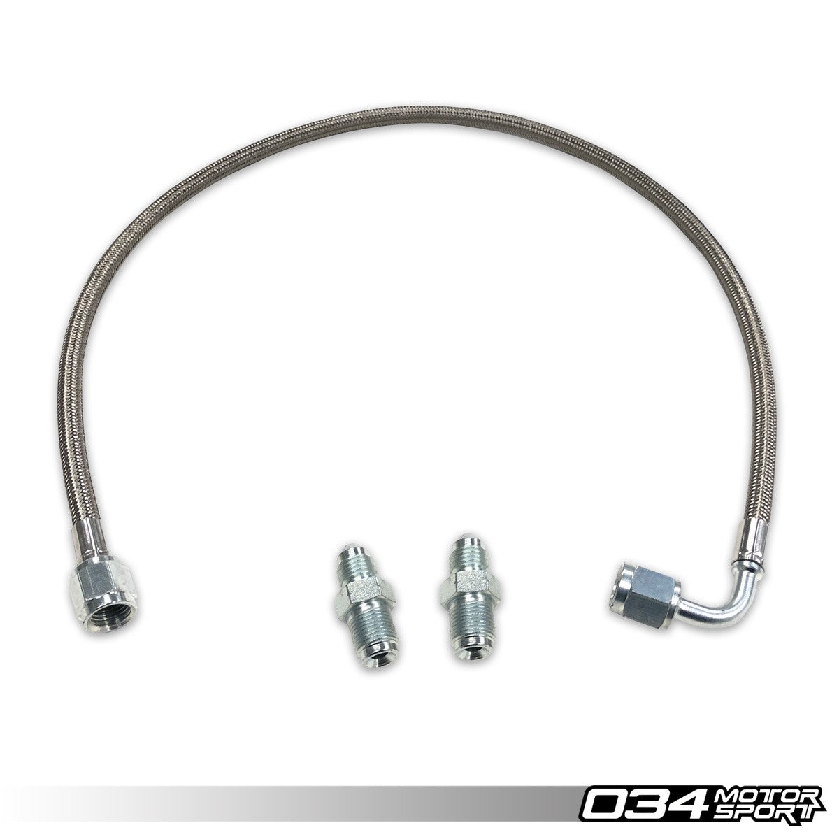 034Motorsport Braided Clutch Slave Hose - Audi 80 90 Coupe Quattro Small Chassis 1