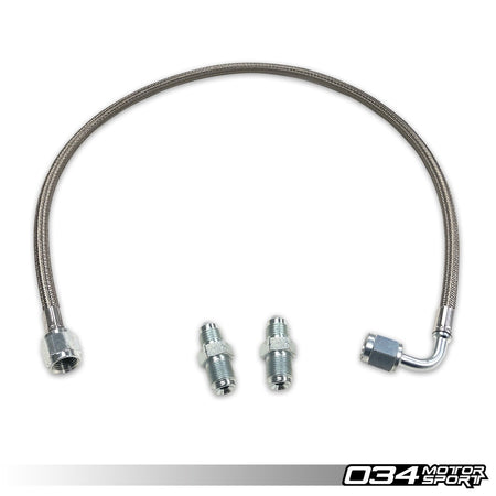 034Motorsport Braided Clutch Slave Hose - Audi 80 90 Coupe Quattro Small Chassis 1
