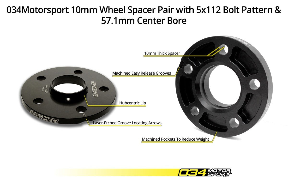 034Motorsport Dynamic+ Flush 10mm Wheel Spacer Kit - Audi RS4 B7 4.2 FSI V8 3