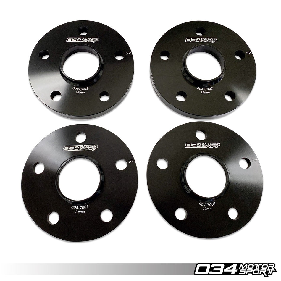 034Motorsport Dynamic+ Flush Wheel Spacers 10mm & 15mm - VW Golf Mk5 Mk6 GTI R 1