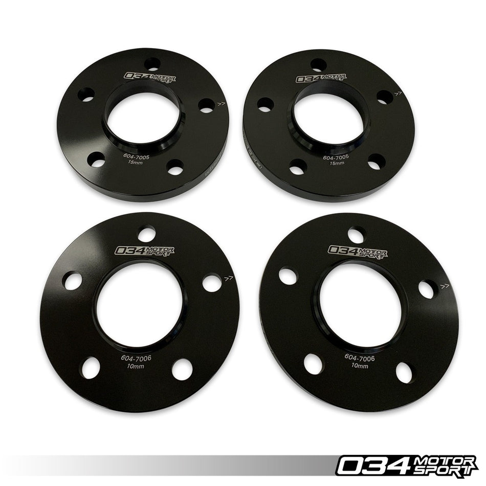 034Motorsport Dynamic+ Flush Wheel Spacer Kit 15mm & 10mm - Audi RS5 B8 4.2 V8 1
