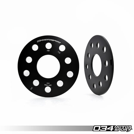 034Motorsport 5mm Wheel Spacer Pair 5x112 & 5x100 57.1mm Bore - Audi & VW Billet 1