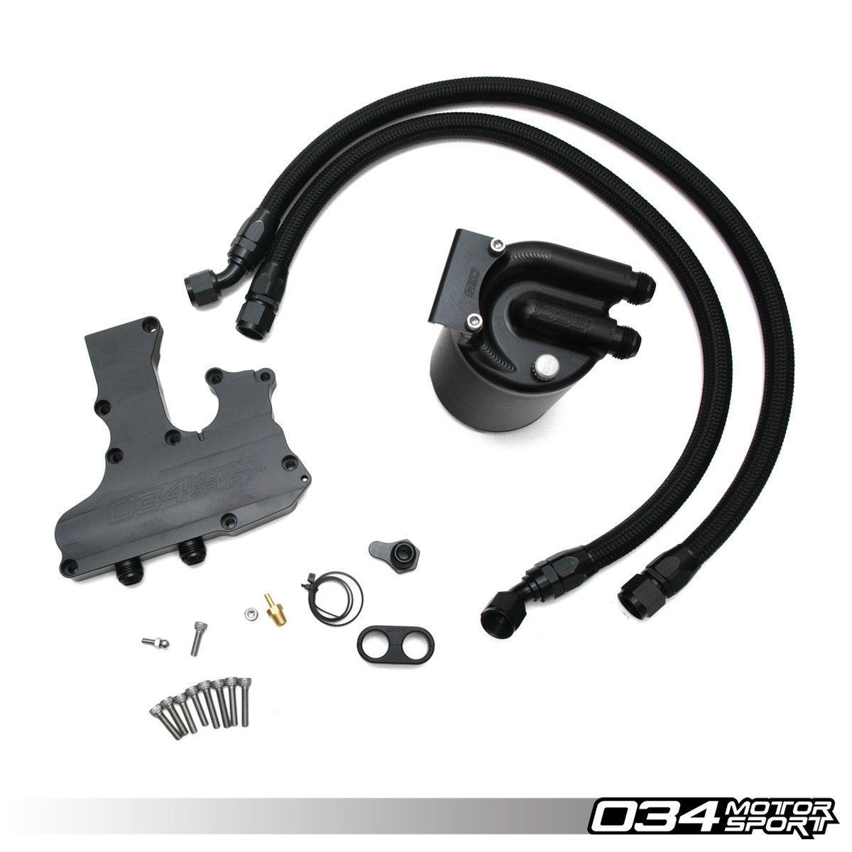 034Motorsport Catch Can Kit with Billet Breather - Audi A4 A5 Q5 B8 2.0 TFSI 1
