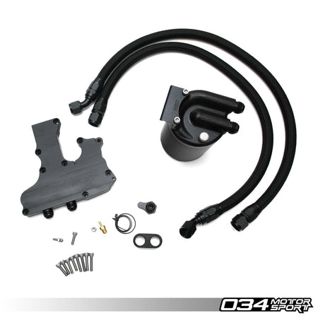 034Motorsport Catch Can Kit with Billet Breather - Audi A4 A5 Q5 B8 2.0 TFSI 1