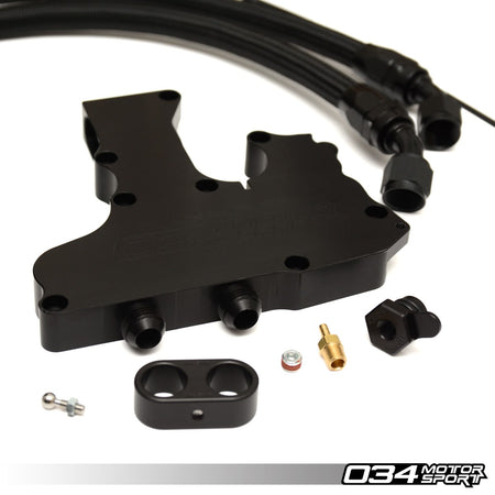 034Motorsport Catch Can Kit with Billet Breather - Audi A4 A5 Q5 B8 2.0 TFSI 3