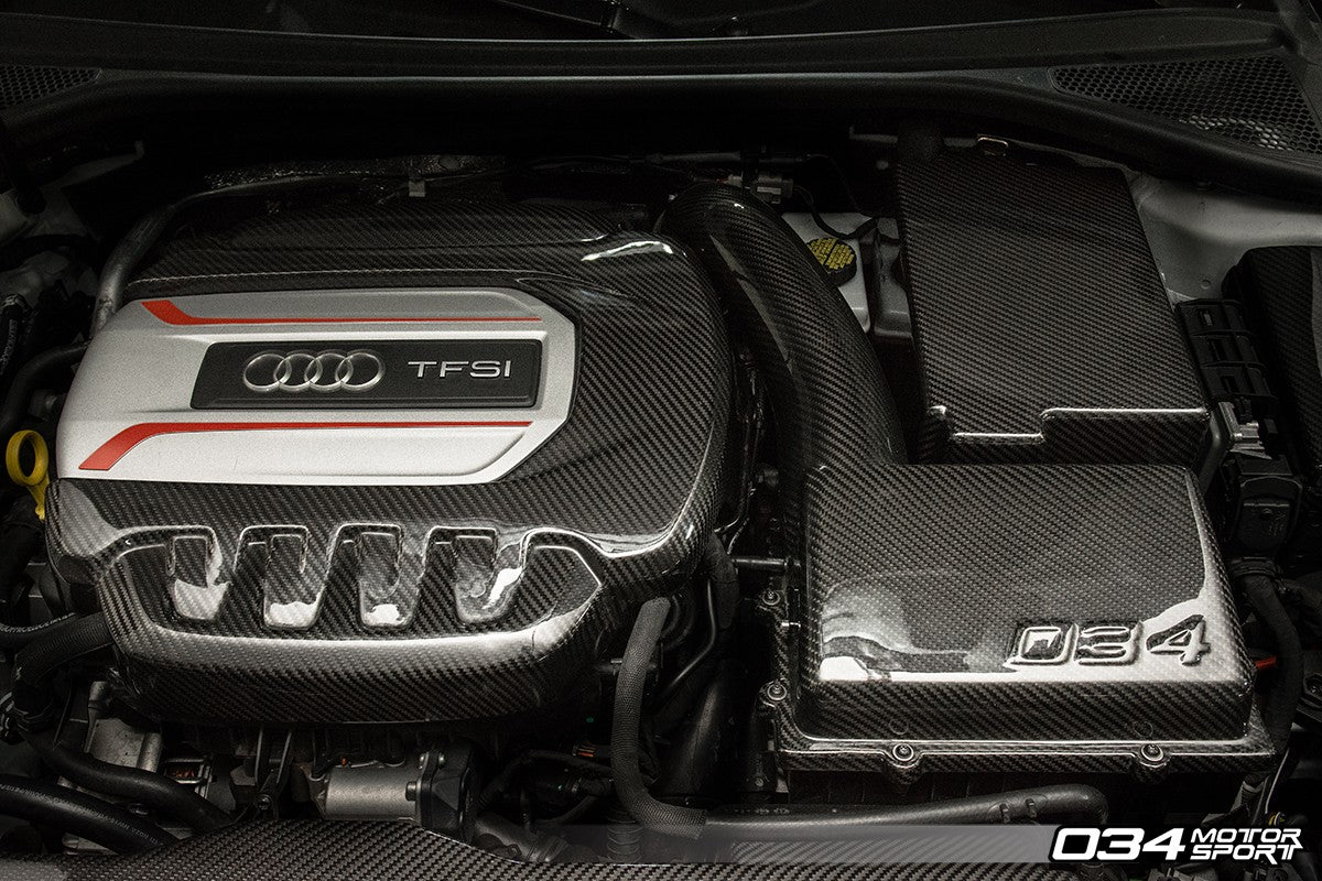034Motorsport Carbon Fibre Engine Cover - Audi S3 8V & TTS 8S 2.0 TFSI 5
