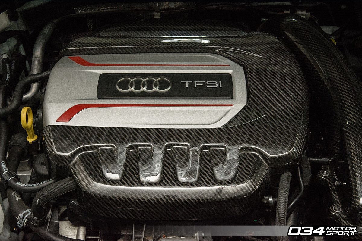 034Motorsport Carbon Fibre Engine Cover - Audi S3 8V & TTS 8S 2.0 TFSI 4