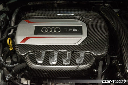 034Motorsport Carbon Fibre Engine Cover - Audi S3 8V & TTS 8S 2.0 TFSI 4