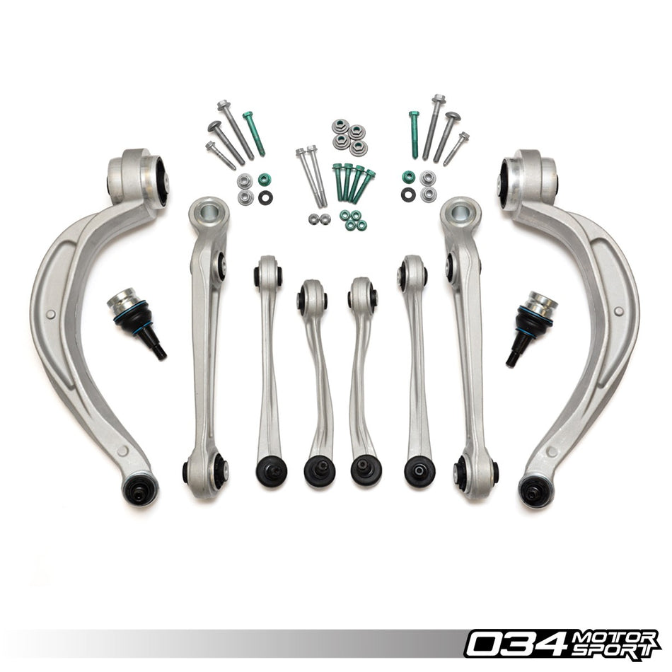 034Motorsport Density Line Control Arm Kit M12 - Audi A4 S4 A5 S5 Q5 B8 A6 A7 C7 1