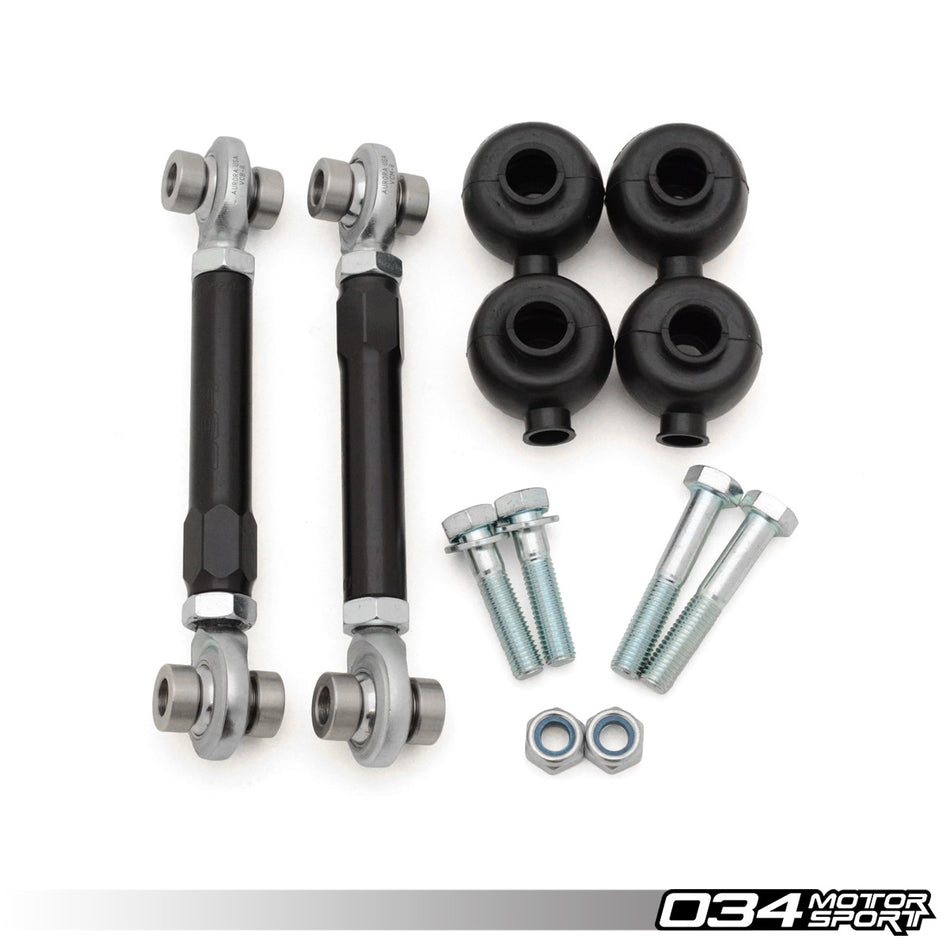 034Motorsport Adjustable Front Drop Links - Audi A4 A5 Q5 B8, A6 A7 C7, S & RS 1