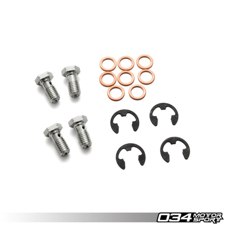 034Motorsport Braided Brake Line Kit, Bosch Calipers - Audi A3 8P & VW Golf Mk6 3