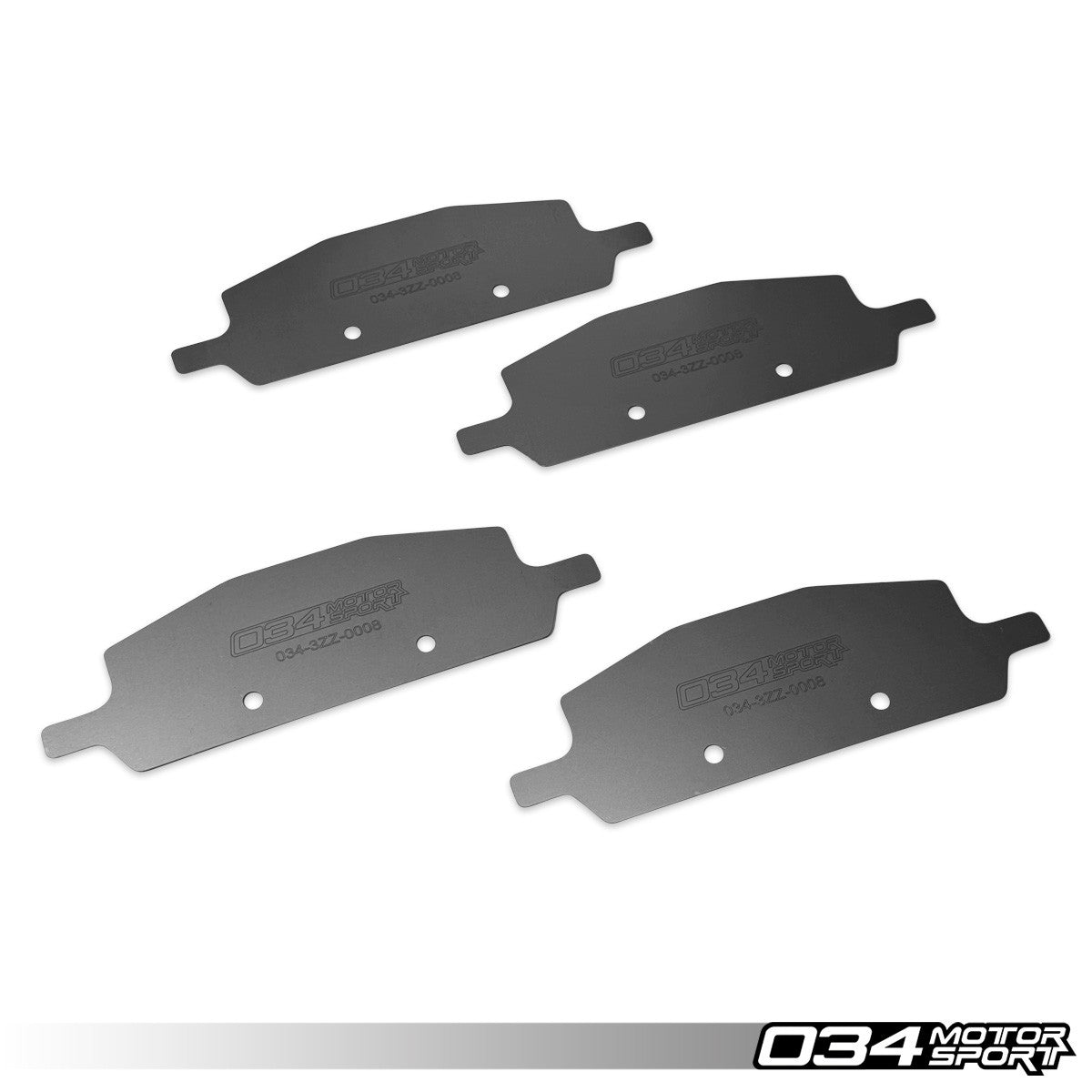 034Motorsport Titanium Brake Pad Shims - Audi S4 S5 SQ5 RS5 B9 Akebono Calipers 1