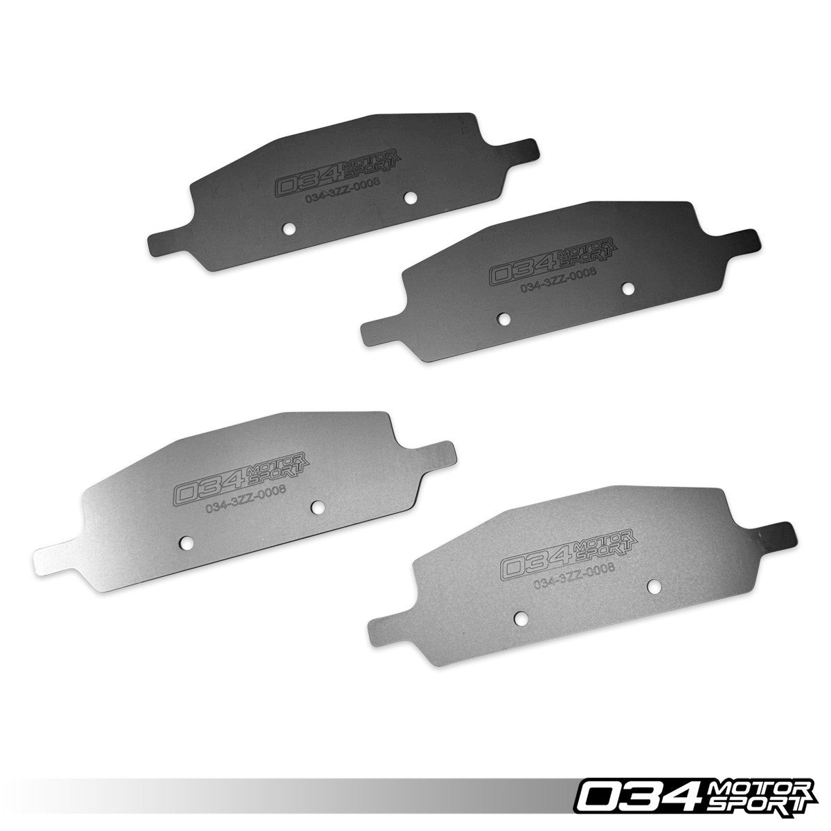 034Motorsport Titanium Brake Pad Shims - Audi S4 S5 SQ5 RS5 B9 Akebono Calipers 2