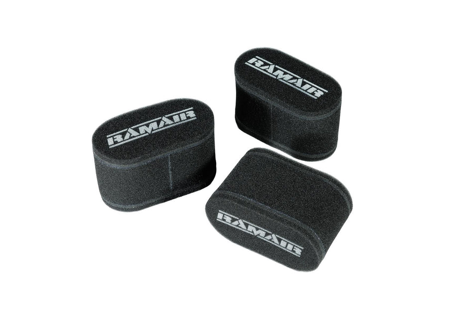 Ramair Performance Carb Sock 15mm Dual Layer Foam 3x Air Filters 115mm Tall