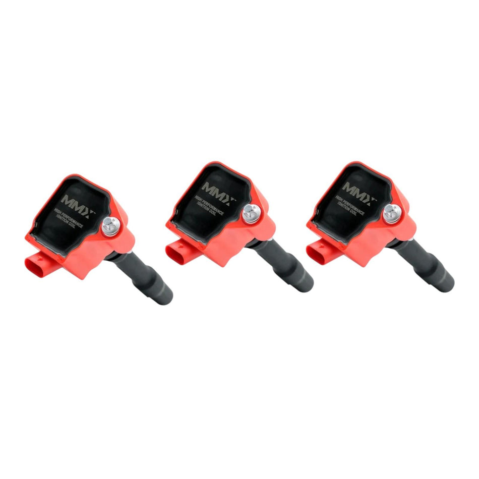 MMX Red Ignition Coils Pack x3 For BMW Mini 116i 118i 218i 220i 318i Cooper B38