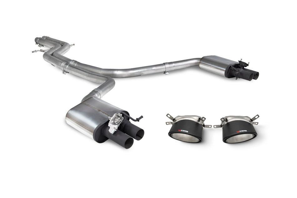 Scorpion Exhaust Audi RS6 Avant C7 13-18 Non-Res half system with trims Valved