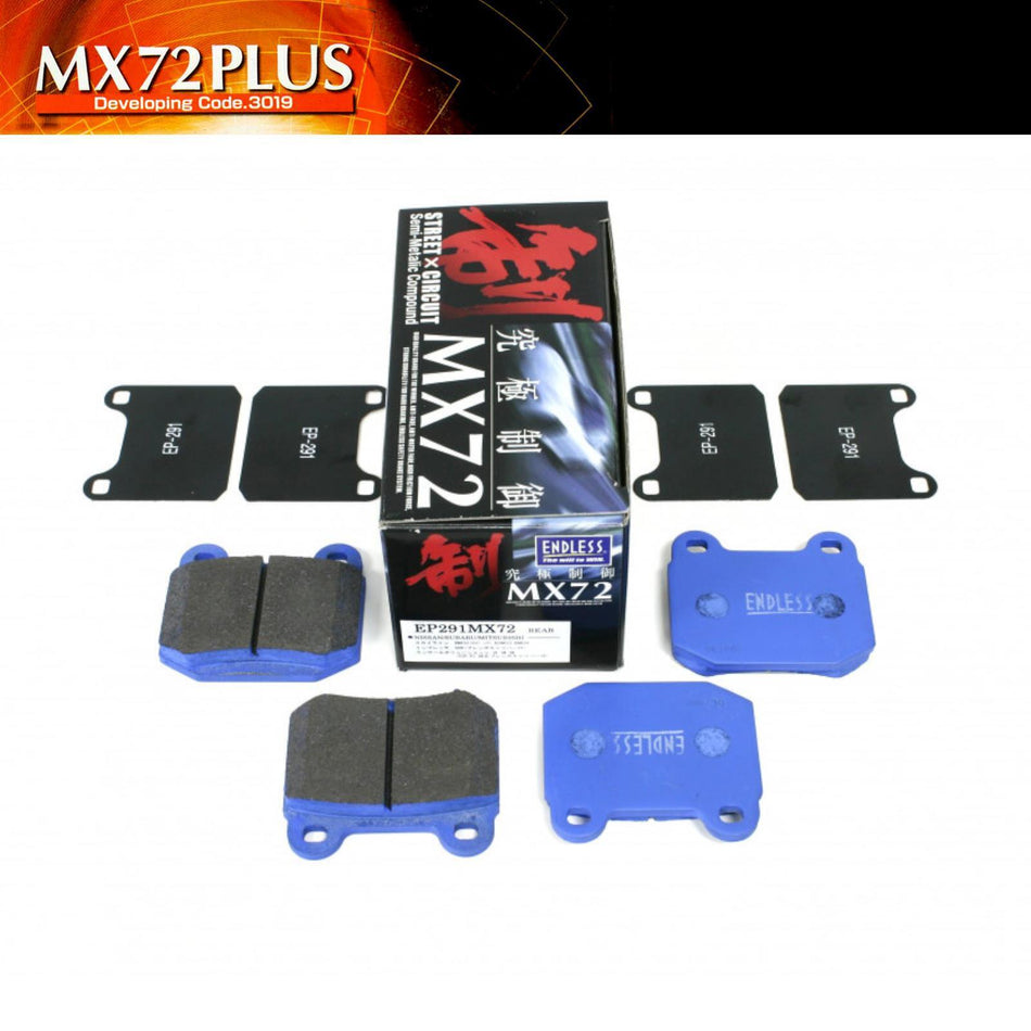 EP291 Endless Rear MX72 PLUS Performance Racing Brake Pads EP291-MX72PLUS