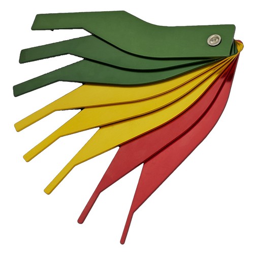 Sealey 8pc Brake Pad Thickness Gauge Disc Backing Plate 2mm-12mm Metric Imperial