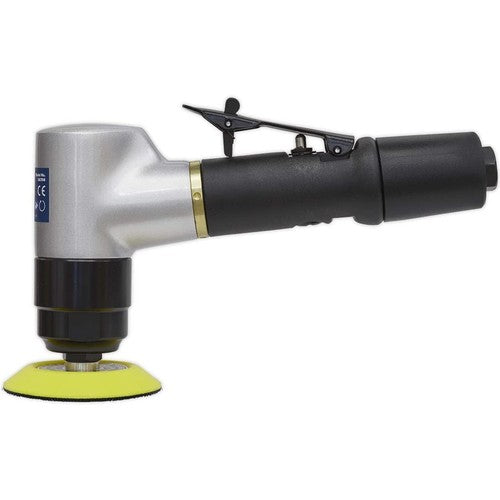 Sealey 75mm Air Angle Composite Handle Polisher with Hook and Loop Pad