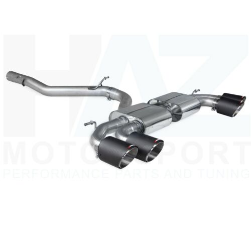 Scorpion 3.15" Non-res gpf back Exhaust + Carbon Ascari Tips Audi S3 8Y Hatch