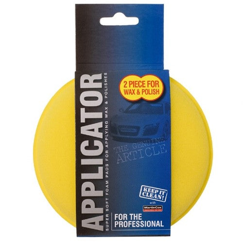 Martin Cox Foam Wax and Polish Dressing Applicator Foam Sponge Pad Twin Pack