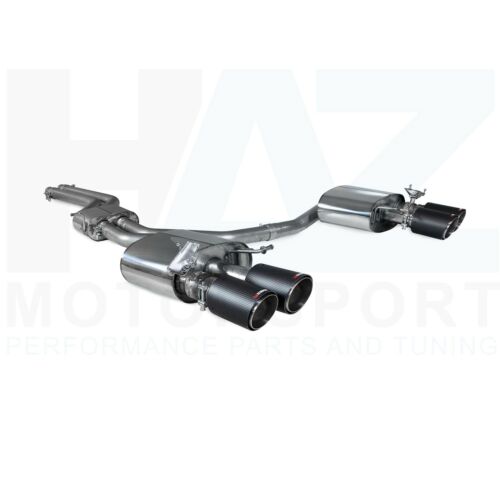 Scorpion 2.5" Resonated Half Exhaust System + Carbon Ascari Tip For Audi S4 B9