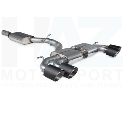 Scorpion 3.15" Resonated gpf back Exhaust + Carbon Ascari Tips Audi S3 8Y Hatch