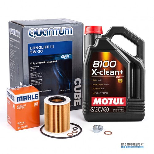 BMW N54 N55 135i 335i M135i Oil Service Kit Filter Sump Plug 7L Engine Oil - choose your oil
