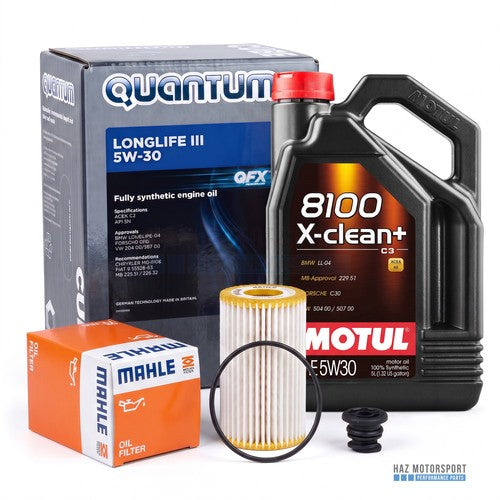 VW Golf 7 GTI R Audi S3 8V Oil Service Kit Filter Sump Plug 6L Engine Oil - choose your oil