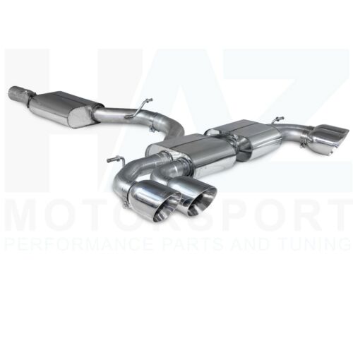 Scorpion 3.15" Resonated gpf back Exhaust + Silver Daytona Tips Audi S3 8Y Hatch