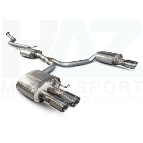 Scorpion 2.75" Resonated Cat Back Exhaust Silver Tips Audi A5 B8 2.0 TFSI