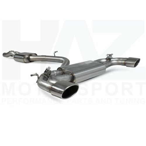 Scorpion Resonated Catback Valved Exhaust + Silver Tips Audi RS3 8V Saloon 2017+