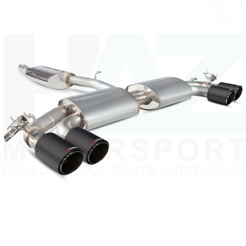 Scorpion 3" Resonated GPF-Back Valved Exhaust + Carbon Ascari Tips Audi SQ2