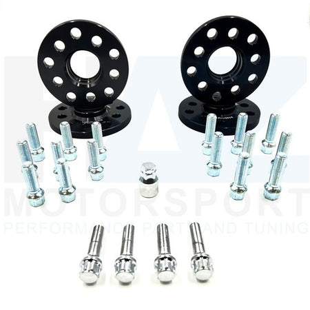 RS3 8Y Alloy Wheel Spacers Kit 12.5mm Front 15mm Rear +Extended Bolts +Lock Nuts