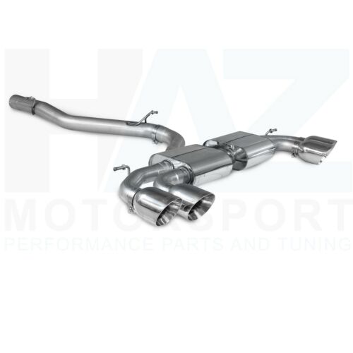 Scorpion 3.15" Non-res gpf back Exhaust + Silver Daytona Tips Audi S3 8Y Hatch