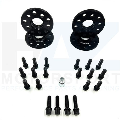 BMW M5 F10 Alloy Wheel Spacer Kit + BLK Bolts + Lock Nuts 12mm/15mm M3 F80 M4 M2