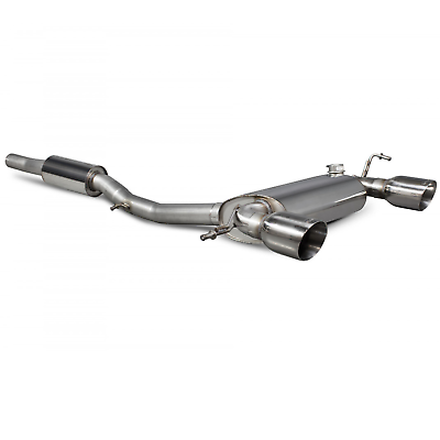 Audi TT Mk1 3.2 V6 99-06 2.75" Resonated Catback Exhaust Polished Daytona Tip