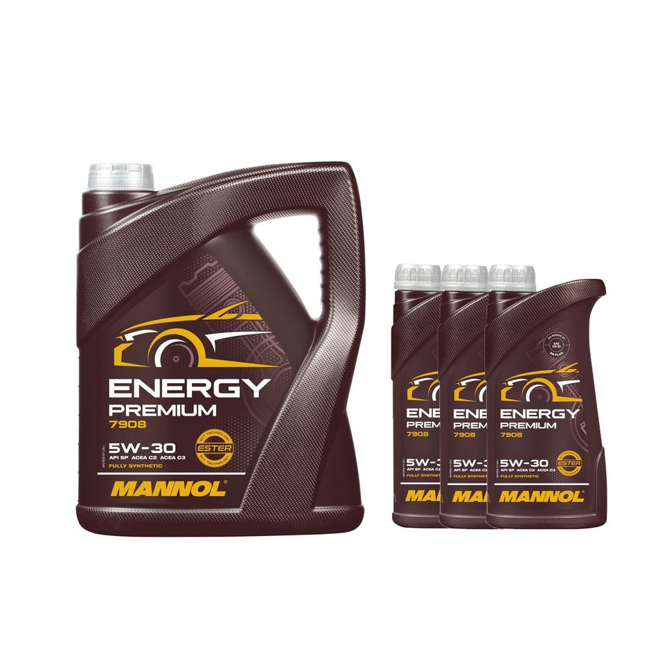 MANNOL Energy Premium 5W30 Fully Synthetic Engine Oil ACEA C3