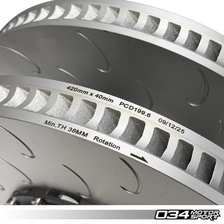 034Motorsport 2-Piece Floating Front Brake Discs 420x40mm - Audi RS6 RS7 C8 6