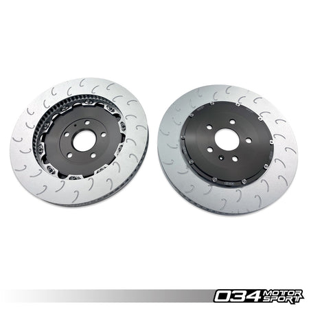 034Motorsport 2-Piece Floating Front Brake Disc Kit 370x34mm - Audi TT RS 8S Mk3 4